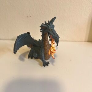 Safari Ltd Small Dragon Figurine Blue Fire Breathing Mythical Fantasy Toy